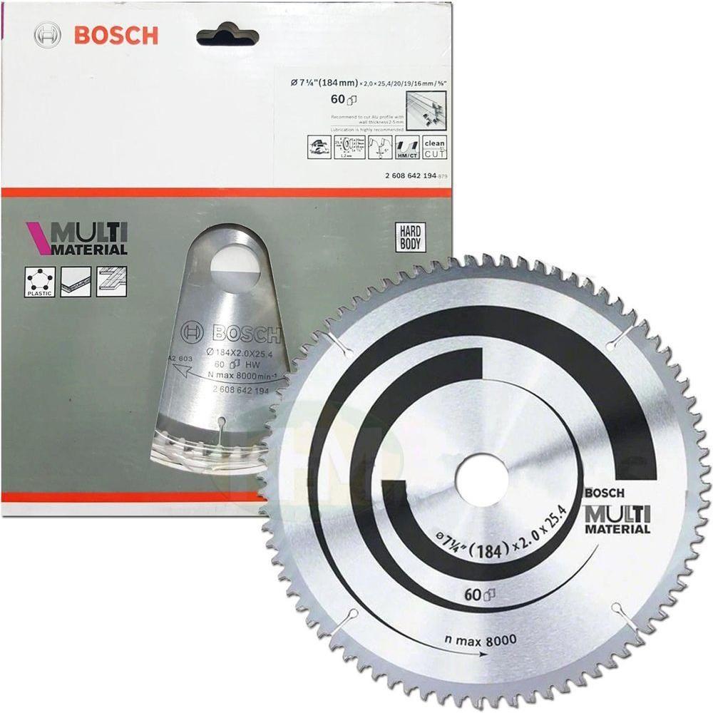 Bosch Circular Saw Blade 7-1/4 x 60T for Multi Material (2608642194) | Bosch by KHM Megatools Corp. Bosch Circular Saw Blade 7-1/4 x 60T for Multi Material (2608642194) | Bosch by KHM Megatools Corp.